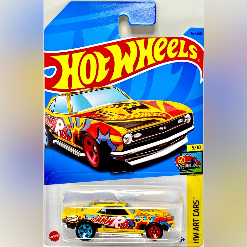 ✅ 🚗 4/20 🚗 NEW 2023 MATTEL HOT WHEELS 5/10 HW ART CARS ‘68 COPO CAMARO #…